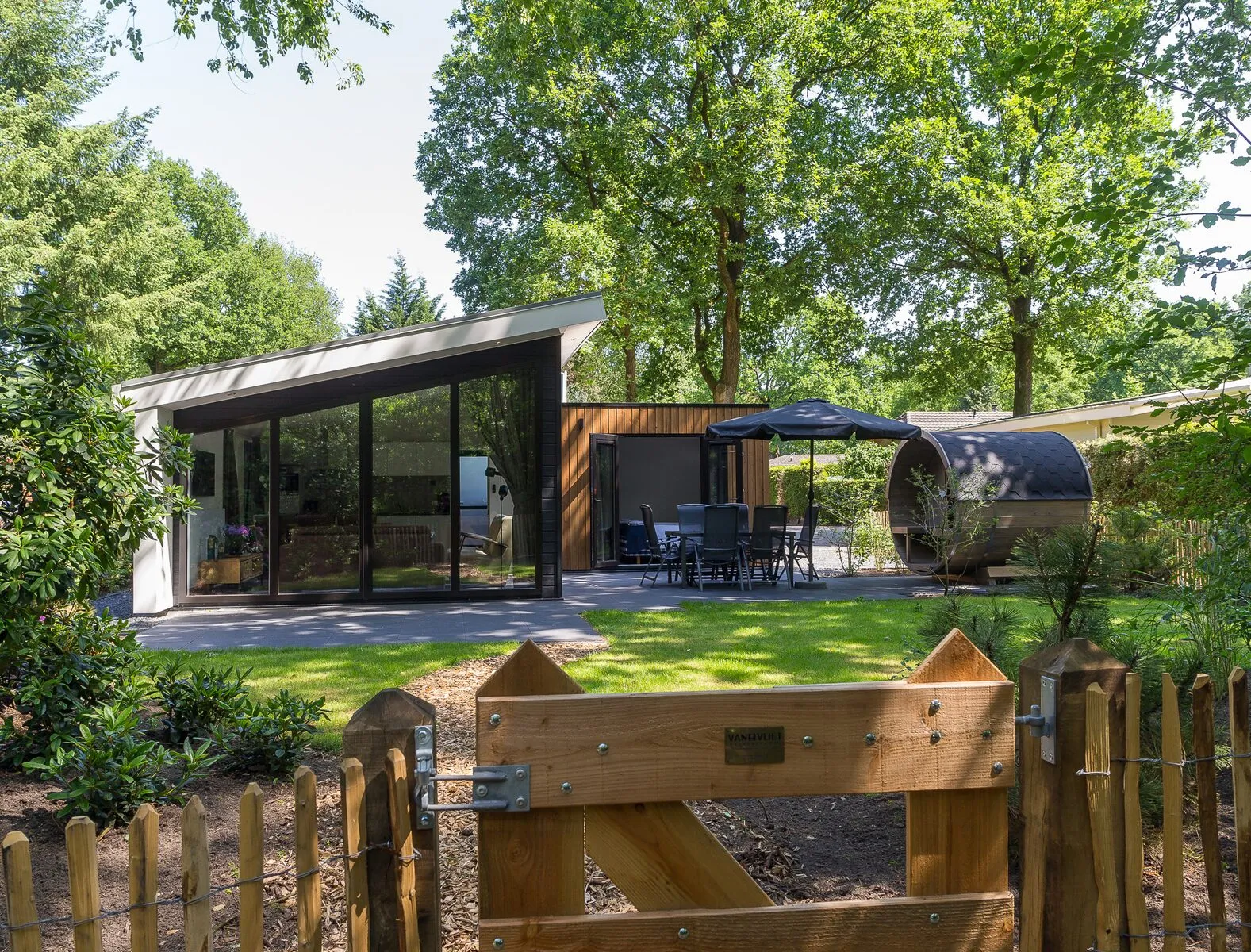 Bos Lodge 75 Eco 6 personen met Sauna