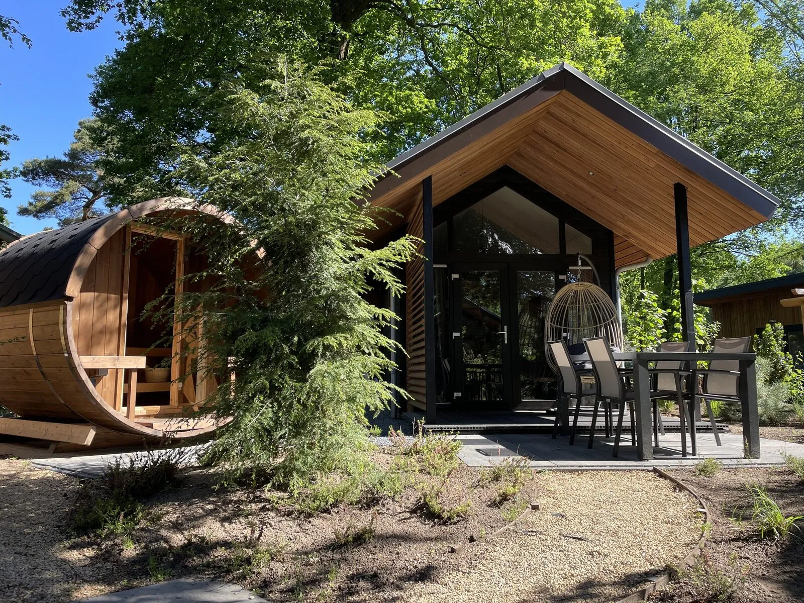 Tiny Lodge Eco 4 personen met Sauna
