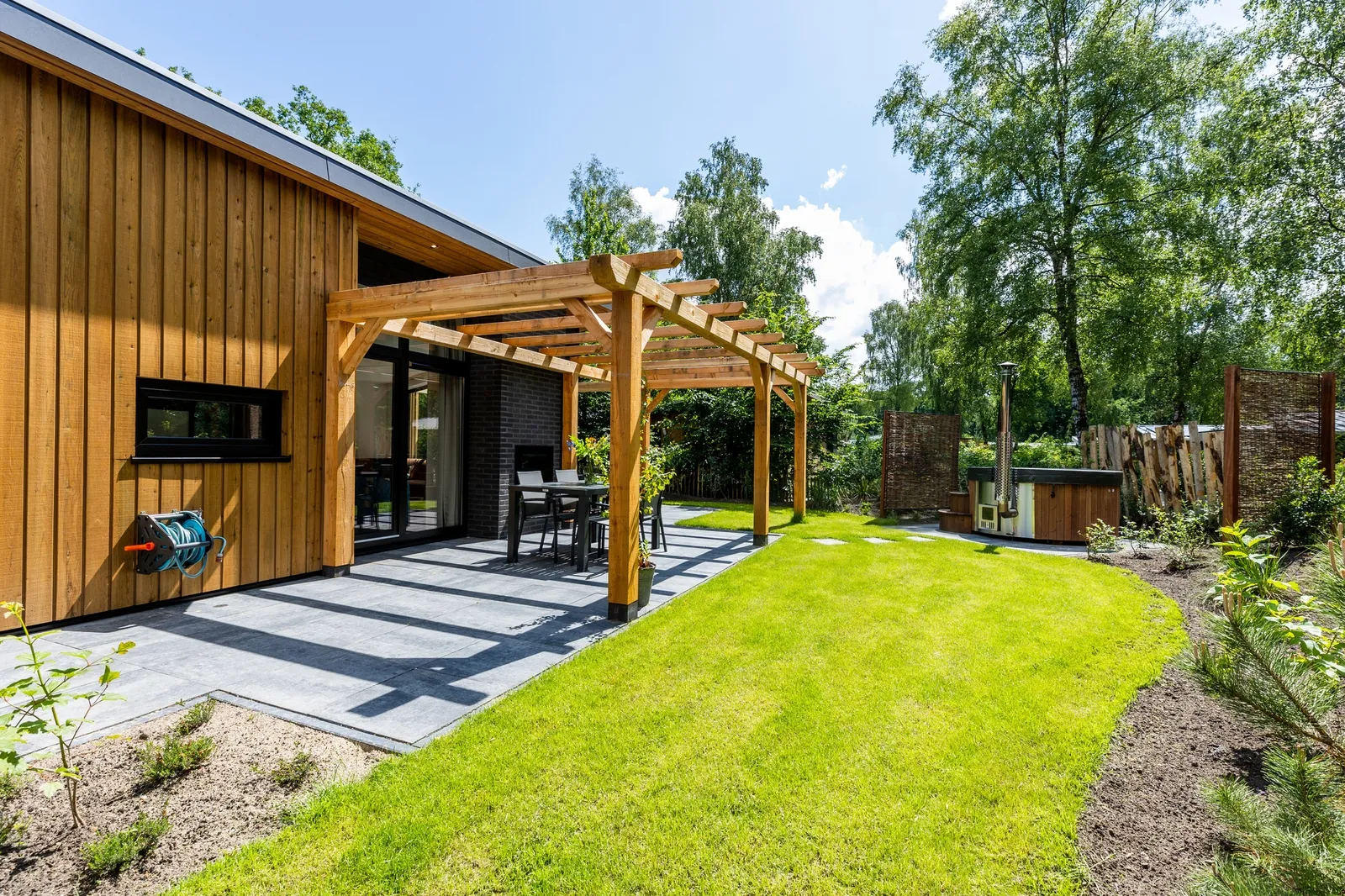 Berken Lodge Eco 4 personen met Hottub en Sauna