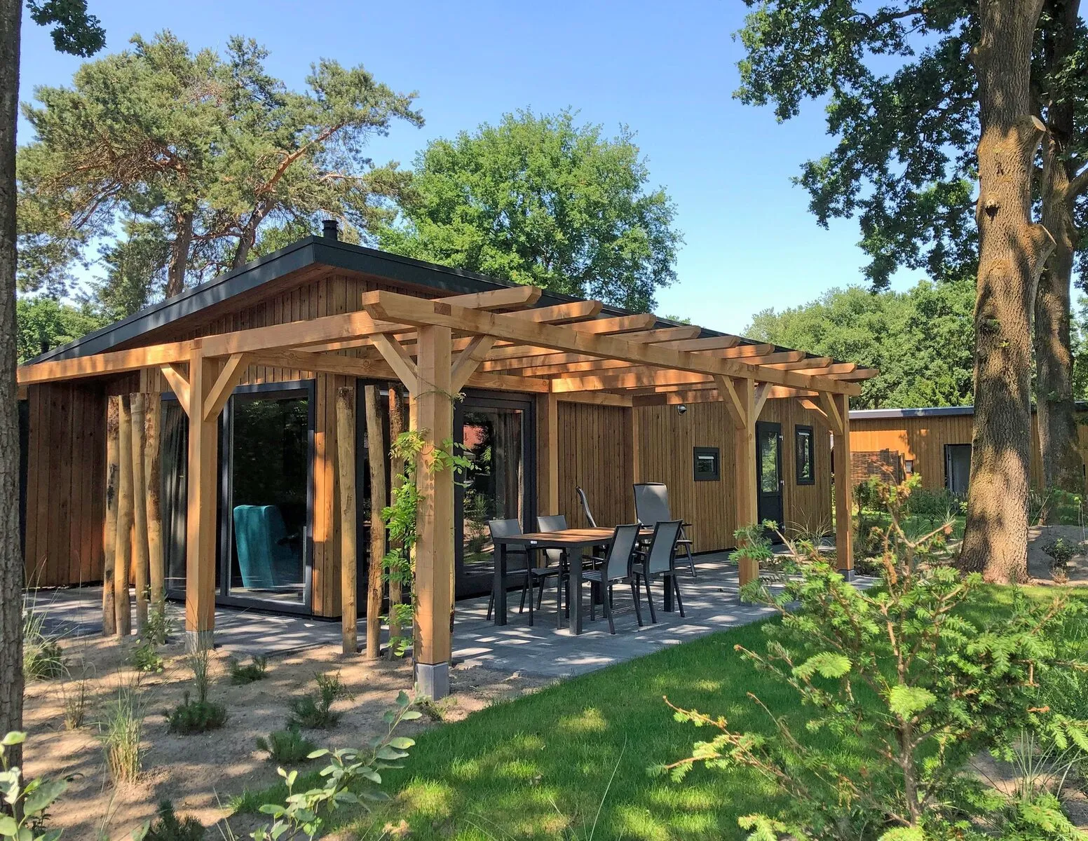Heide Lodge Eco 6 personen met Hottub en Sauna