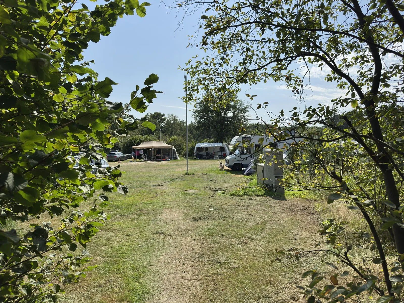 Comfort Kampeerplaats vooraan Park
